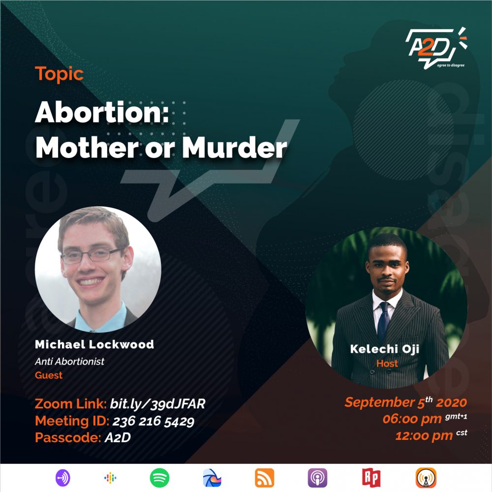 poster design for A2D Talkshow episode on Abortion: Mother or Murder