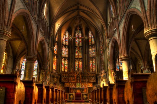 Brown Cathedral Interior
